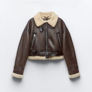 Zara shearling jacket